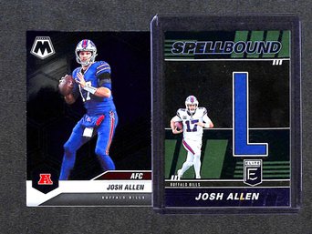 2021 Panini Mosaic & 2022 Donruss Elite:  Josh Allen