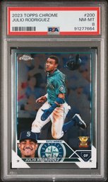 2023 Topps Chrome:  Julio Rodriguez - PSA 8 {NM-MT}