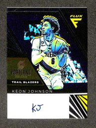 2022-23 Panini Flux:  Keon Johnson {Certified Autograph}