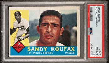 1960 Topps:  Sandy Koufax - PSA 6 {EX-MT}...Excellent Mint