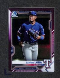 2021 Bowman Chrome:  Bayron Lora - {SP Serial # 108/499}