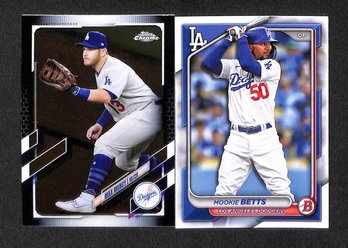 2021 Topps Chrome & 2024 Bowman:  Max Muncy & Mookie Betts