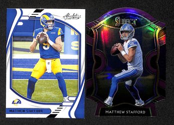 2020 Panini Select & 2021 Panini Absolute:  Matthew Stafford