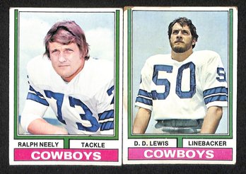 1974 Topps:  Ralph Neely & D.D. Lewis