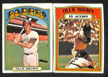 1972 Topps:  Ollie Brown {2-Card Lot}