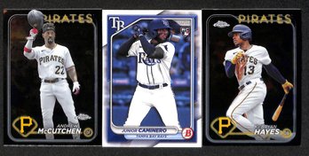 2024 Topps Chrome:  Andrew McCutcheon, Junior Caminero {RC} & Ke'Bryan Hayes