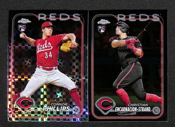 2024 Topps Chrome:  Connor Phillips {RC-Refractor} & Christian Encarcion-Strand {RC}