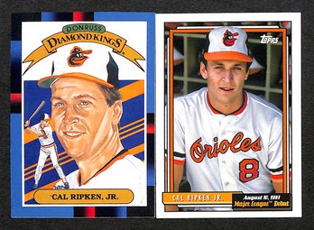 1987 Leaf & 2022 Topps:  Cal Ripken, Jr.