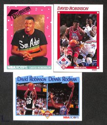 1991 NBA Hoops:  David Robinson {3-Card Lot}