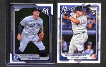 2024 Bowman:  Roc Riggio & Jasson Dominguez {RC}...2-card Lot