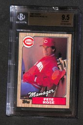 1987 Topps:  Pete Rose - BGS 'Gem Mint' 9.5