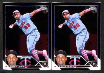 2023 Topps Chrome:  2 Card Lot - Royce Lewis