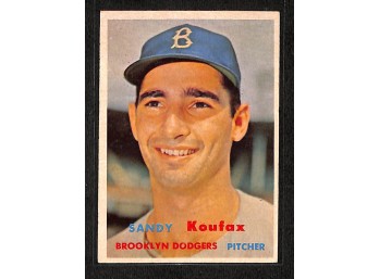 1957 Topps:  Sandy Koufax {Hall Of Fame}