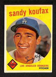 1959 Topps:  Sandy Koufax