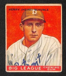 1933 Topps:  Henry (Heine) Schuble