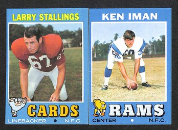 Topps 1971 NFL:  Larry Stallings  & Ken Inman