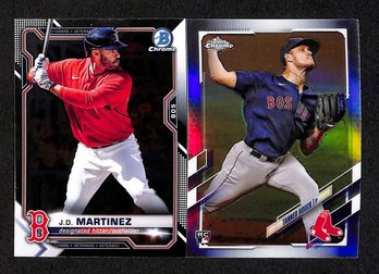 2021 Bowman Chrome & Topps Chrome:  J.d. Martinez & Tanner Houck