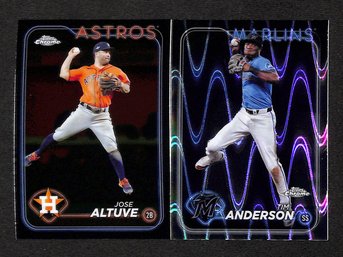 2024 Topps Chrome:  Jose Altuve & Tim Anderson {Raywave}