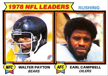 1979 Topps:  Walter Payton & Earl Campbell