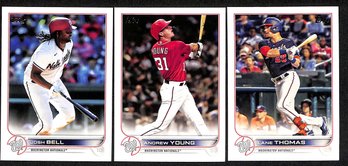 2022 Topps:  Josh Bell, Andrew Young & Lane Thomas {3-Card Lot}