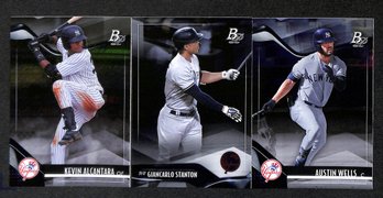 2021 Bowman Platinum:  Kevin Alcantara, GianCarlo Stanton & Austin Wells