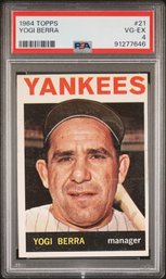 1964 Topps:  Yogi Berra - PSA '4' (VG-EX}...Very Good - Excellent