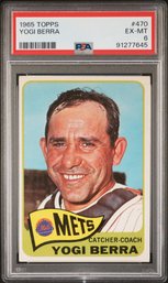 1965 Topps:  Yogi Berra {Catcher-Coach} - PSA '6' {EX-MT}...Excellent Mint