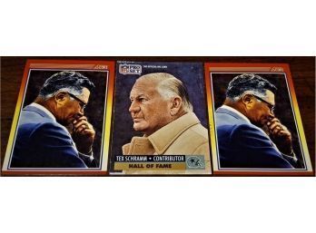 1990 Score & 1991 NFL Pro Set:  Vince Lombardi & Tex Schramm