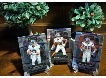 2021 Panini NFL Select:  Ryan Tannehill, Kadrius Toney & Adrian Peterson