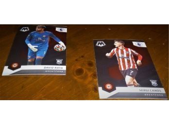 2021-22 Panini Prizm Mosaic Premier League Soccer Cards:   David Raya & Sergi Canos (Rookie Card