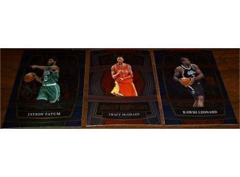 2021 - 22 Panini Select NBA: Jaysom Tatum, Tracy McGrady & Kawhai Leonard {3 Card Lot}