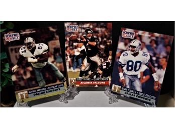 1991 NFL Pro Set:  Russell Maryland, Brett Farve & Alvin Harper