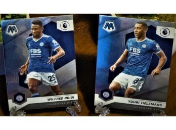 2021-22 Panini Prizm Premier League Soccer Cards:  Wilfred Ndidi & Youri Tielemans