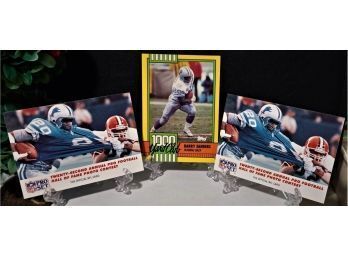 1990 Topps & NFL Pro Set:  Barry Sanders (3-Card Lot)