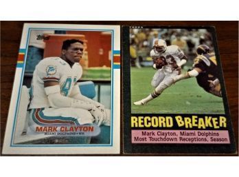 Topps 1985 & 1989:  Mark Clayton