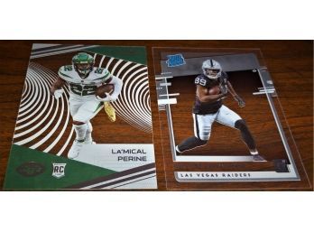 2020 Panini - Chronicles 'Clear Vision':  La'Michael Perine & Bryan Edwards {Rookie Cards}