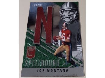2021 Panini Donruss Elite: Joe Montana - Card # S-N