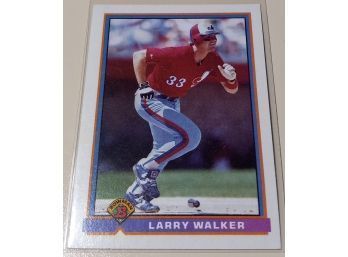 Bowman 1991:  Larry Walker (2nd Year Card)