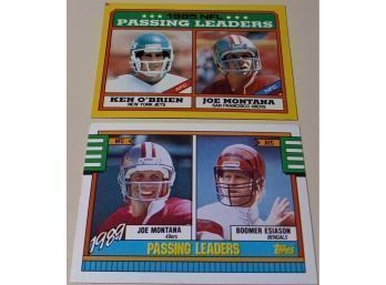 1986/1990 Topps:  Passing Leaders - AFC & NFC In 1985 & 1989.