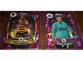 2021-22 Panini Prizm Premier League Soccer Cards:   Cucho Hernandez & Freddie W (Rookie Card)