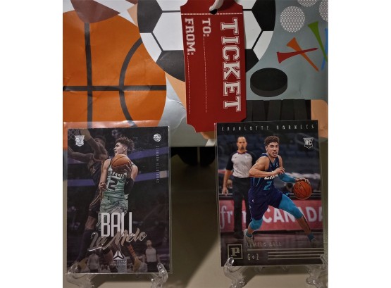 2 Card 'Hot' Lot:  LaMelo Ball {Rookie Cards}