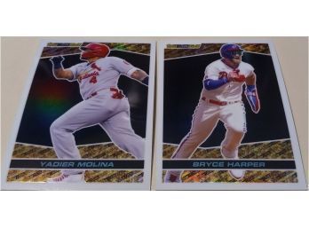 Topps 2021 (Black & Gold Edition):  Bryce Harper & Yadier Molina