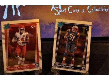 2021 Panini Donruss Football:  Cornell Powell & Ronnie Perkins  {2-Card Rated Rookie Lot}