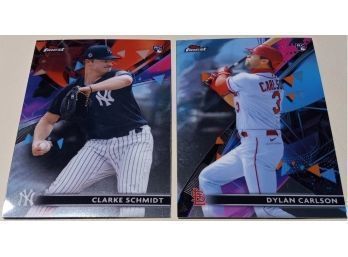 2021 Topps Finest:  Clarke Schmidt & Dylan Carlson (Rookie Cards)