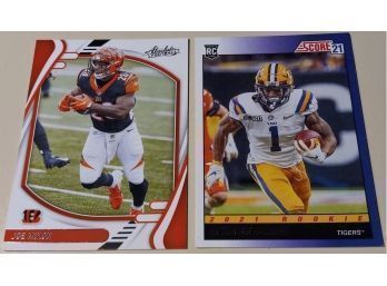 2021 Panini -Absolute & 2021 Panini-Score:  Joe Mixon & Ja'Marr Chase