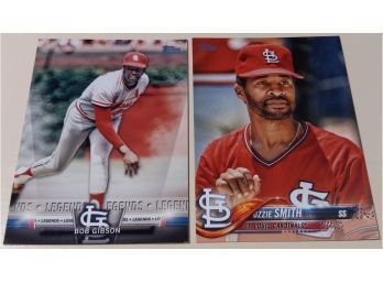 2018 Topps:  Bob Gibson & Ozzie Smith