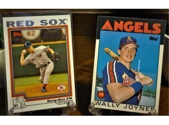 1986 & 2005 Topps:  Byung Hyun Kim & Wally Joyner (Rookie Card)