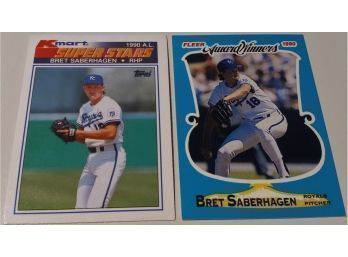 1990 Fleer & Topps:  Bret Saberhagen