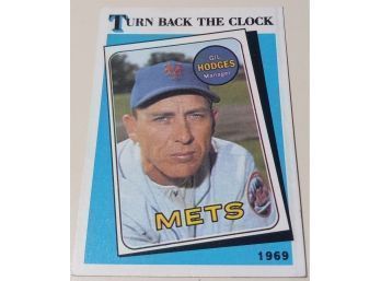 1989 Topps:  Gil Hodges 'Turn Back The Clock'