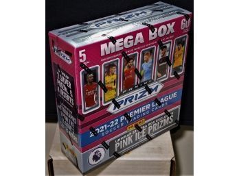 2021-22 Panini Prizm Premier League Soccer Cards:  The Mega Box (Sealed)...60 Cards!!